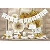 Party Deco Dovanų dėžutės auksinės 10 vnt 6*6*5,5cm