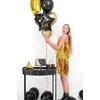 PartyDeco Party Deco Foil Balloon Šimtmetis!, 40cm, juoda