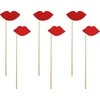 Party Deco Fotosesijos rekvizitai PartyDeco H24cm/6vnt. Lips