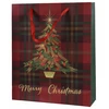 Party Deco Gift bag Decoris Tree. 10 cm x 32 cm x 26 cm. žalias