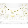 Party Deco PartyDeco girlianda balandžiai, auksinė, 112 cm, Girlianda, Popierius, Auksinė, Vestuvės, 0,86 m, Berniukui/Mergaitei