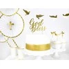 Party Deco PartyDeco girlianda balandžiai, auksinė, 112 cm, Girlianda, Popierius, Auksinė, Vestuvės, 0,86 m, Berniukui/Mergaitei