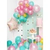 Party Deco PartyDeco Folinis balionas "Happy Birthday" 40cm rusvas