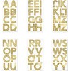 Party Deco Naklejki Alfabet auksinė 4cm 6szt