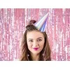 Party Deco Gimtadienio kepuraitės sidabrinės 16cm 6 vnt