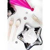 Party Deco Popierinės lėkštutės "Žvaigždė" sidabrinės 6vnt 18cm