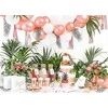Party Deco Popierinės lėkštutės rausvos blizgios 6 vnt
