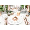 Party Deco Dovanų dėžutės rausvai auksinės 10 vnt 6*6*5,5cm