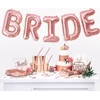Party Deco Popierinės lėkštutės rausvos "Bride squad" 6 vnt