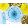 Party Deco PartyDeco dekoratyvinės rozetės šviesiai mėlynos 20-30cm A3 49931