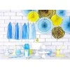 Party Deco PartyDeco dekoratyvinės rozetės šviesiai mėlynos 20-30cm A3 49931
