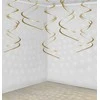 Party Deco Pakabinami dekorai Party deko 60cm/5vnt. aukso spalvos