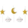 Party Deco Žvakutės gimtadienio 5 vnt 3.5cm