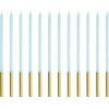 Party Deco PartyDeco wieczki urodz.gładkie j.błękit 14cm A12 67646