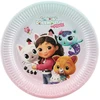 Party Deco PartyDeco Talerzyki Koci Domek Gabi mix 23cm A6 TPP103 99388