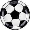 Party Deco Popierinės lėkštutės "Futbolas" 18cm 6 vnt