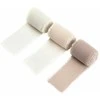 Party Deco Kreminės smėlio spalvos šifoninės juostelės 4 cm x 5 m 3 vnt EDUKAMP
