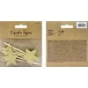 Party Deco Keksiukų dekoracijos Žvaigždutės auksinės 11,5 cm