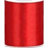 Party Deco Juostelė satino 100mm/25m raudona