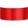 Party Deco Paperseal Satininė juostelė, 25mm/25m, raudona