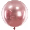 Party Deco Folinis blizgus balionas 60cm skersmens rausvas