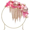 Party Deco Folinis blizgus balionas 60cm skersmens rausvas