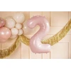 PartyDeco Balionas folinis skaičius 2 rausvas 72cm