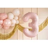PartyDeco Balionas folinis skaičius 3 rausvas 72cm