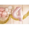 PartyDeco Balionas folinis skaičius 4 rausvas 72cm