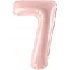 PartyDeco Balionas folinis skaičius 7 rausvas 72cm