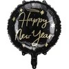 PartyDeco Folinis balionas Laimingų Naujųjų Metų, 45cm