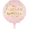Party Deco PartyDeco folijos balionas „Hocus Pocus“, 45 cm, rožinis, vieno dydžio