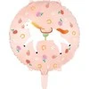 PartyDeco Folinis balionas "Arkliukas baltas" 45cm
