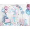 Party Deco Folinis balionas širdelė "Mom to Be" 35cm melsvas