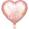 Party Deco Folinis balionas širdelė "Mom to Be" 35cm rausvas
