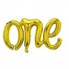 PartyDeco Folinis balionas "One" auksinis