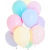 PartyDeco Pastelinių spalvų balionai 27 cm 10vnt