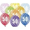 PartyDeco Balionai 50-as gimtadienis 30cm stiprūs