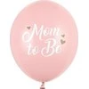 Party Deco Balionai "Mom to Be" rausvi 30cm 6 vnt