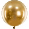 PartyDeco Blizgus apvalus balionas 60 cm, auksinis, vieno dydžio