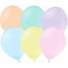 PartyDeco Helium latekso balionai, pastelinės spalvos, 100 vnt