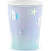PartyDeco Vienkartiniai puodeliai "Jūros deimantai" 220ml 6 vnt