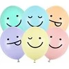 PartyDeco Lateksas balionai juokingas pastel- veido 50vnt
