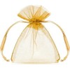 PartyDeco Organzos maišelis, 10cm (10vnt), Spalva: Auksinė
