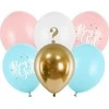 PartyDeco Balionų rinkinys "Boy or Girl" 30cm 6 vnt
