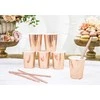 PartyDeco Vienkartiniai puodeliai rožiniai blizgūs 220ml 6 vnt