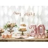 PartyDeco Vienkartiniai puodeliai rožiniai blizgūs 220ml 6 vnt