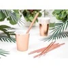 PartyDeco Vienkartiniai puodeliai rožiniai blizgūs 220ml 6 vnt