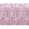 Party Deco Rausvos folijos užuolaida-lietutis 90x250cm