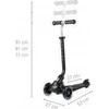 MILLY MALLY 5690 Qplay Sema Pro 3in1 Paspirtukas juodas